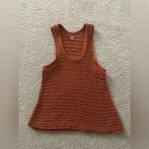 Aerie Rust Knit Tank Top